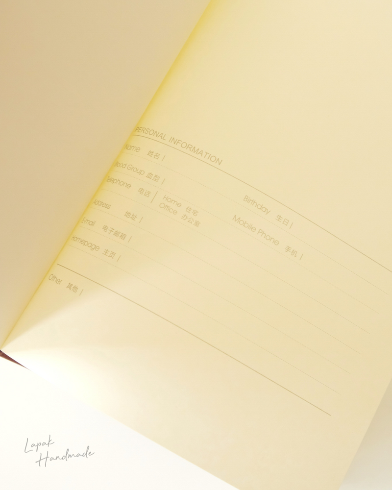 Leather Cover Notebook in Brown