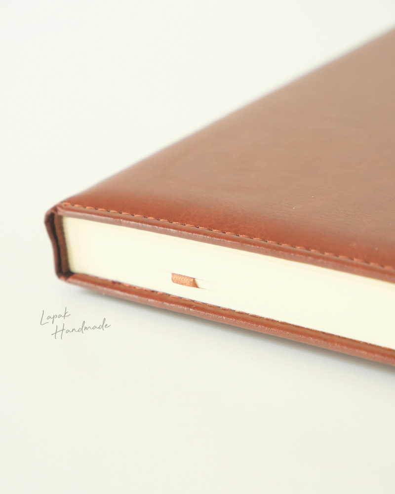 Leather Cover Notebook in Brown