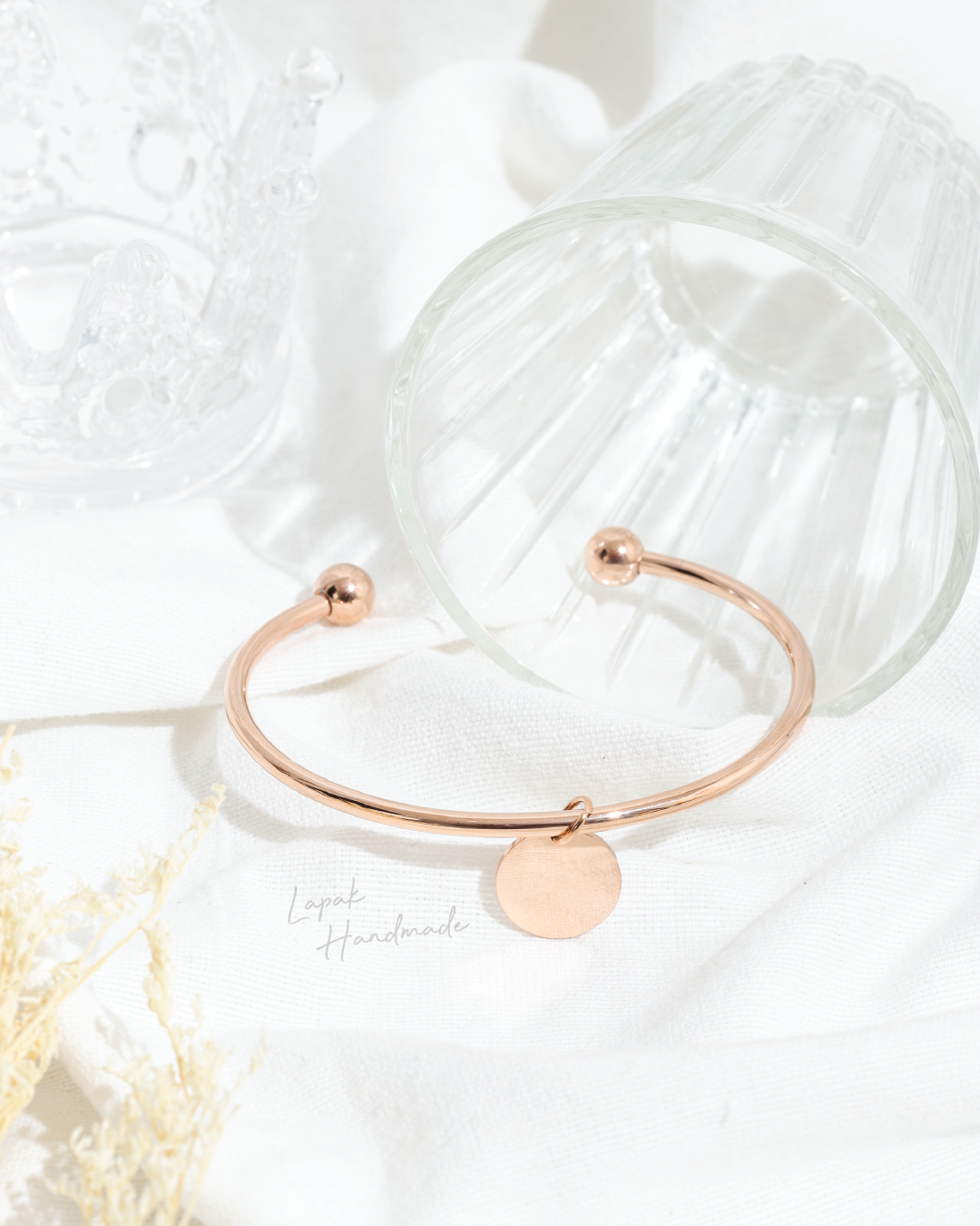 Coin Bangle in Rosegold