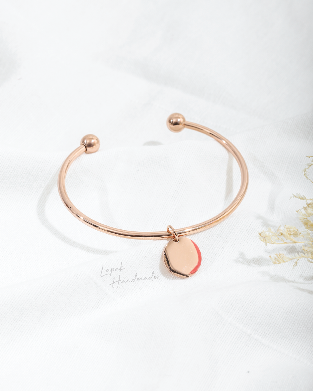 Coin Bangle in Rosegold