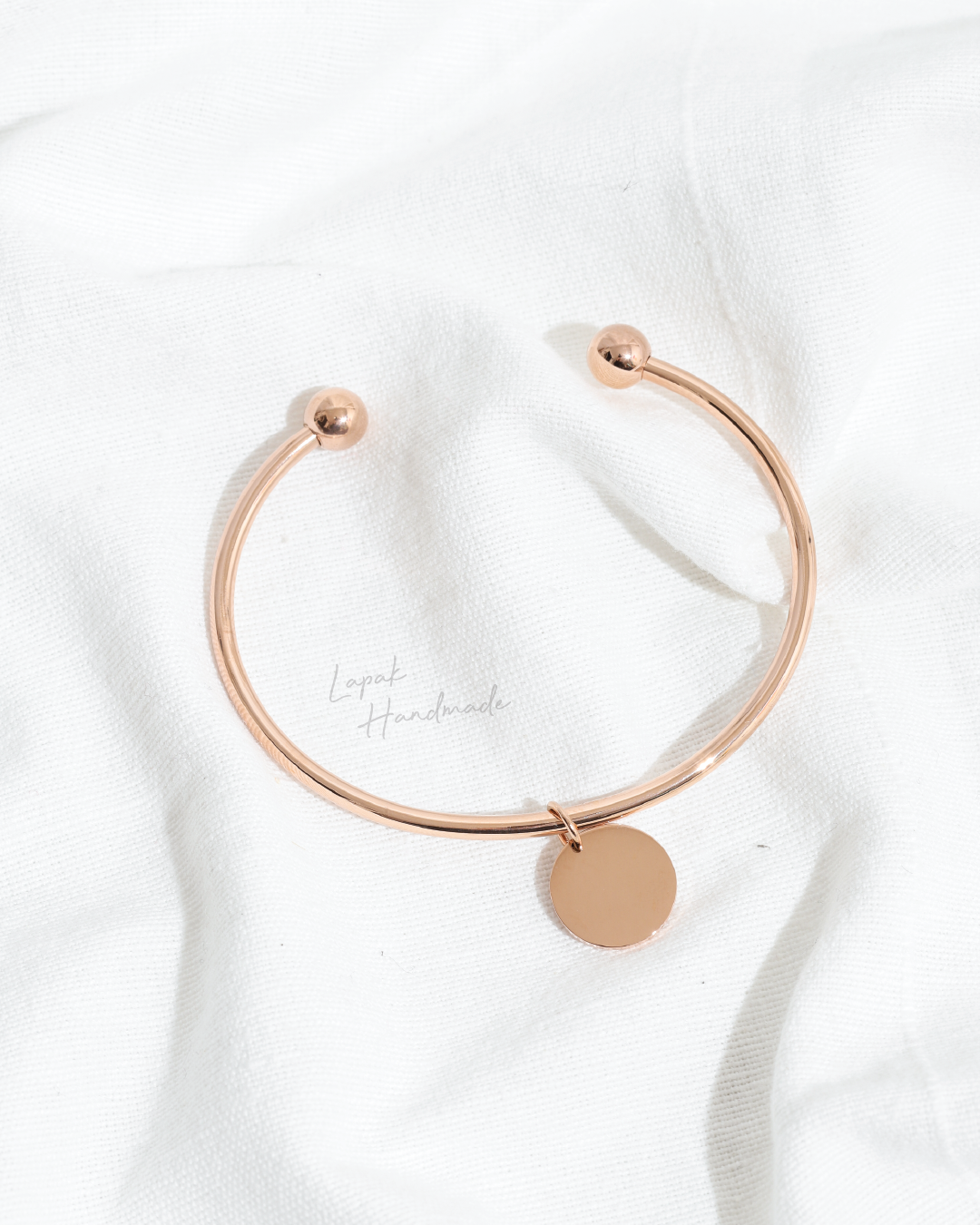 Coin Bangle in Rosegold