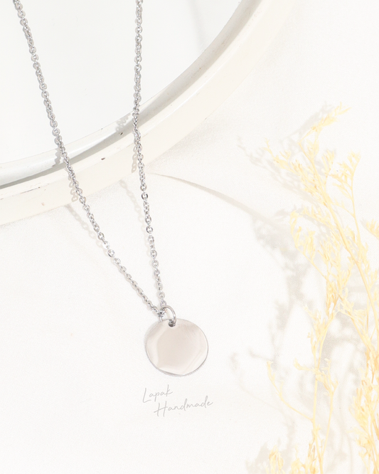 Coin Necklace in Silver