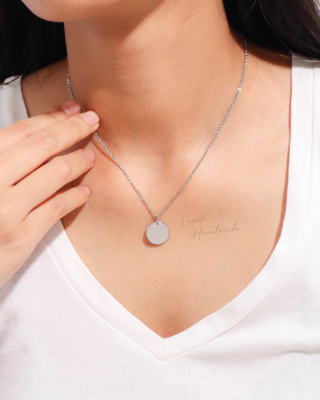 Coin Necklace in Silver