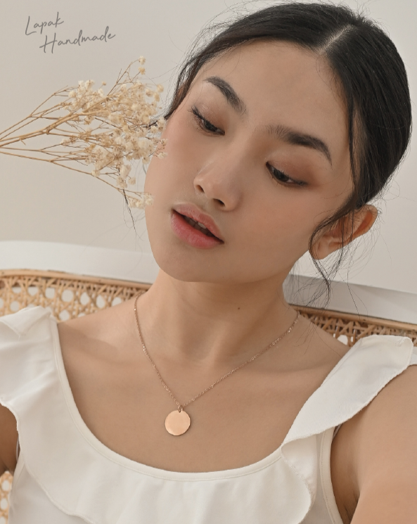 Lunar Necklace in Rosegold