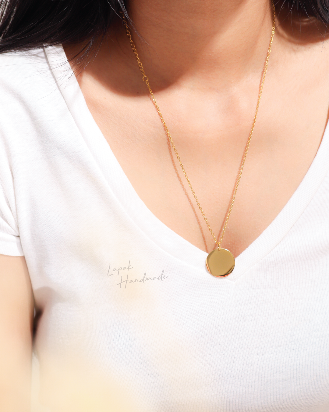 Lunar Necklace in Gold