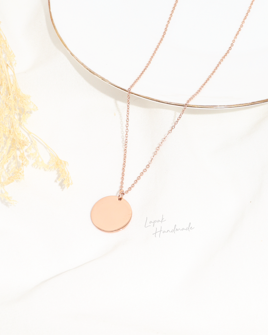 Lunar Necklace in Rosegold