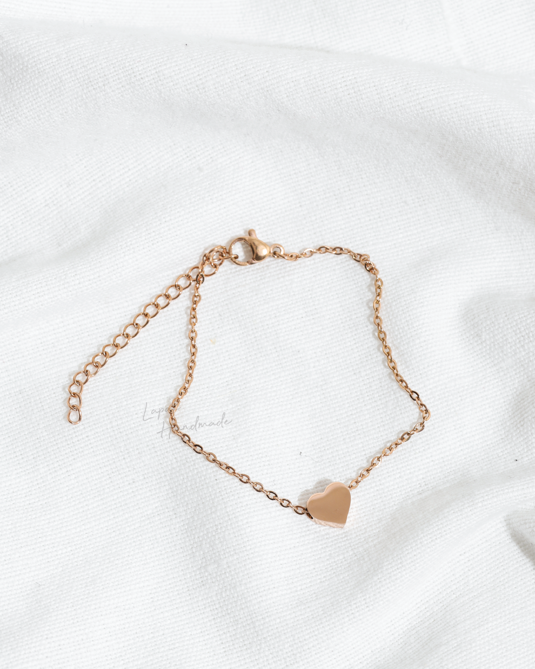 Mini Heart Bracelet in Rosegold